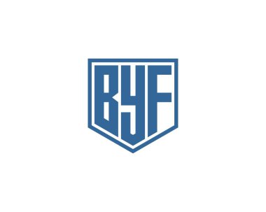 BYF logo tasarım vektör şablonu. Hoşça kal.