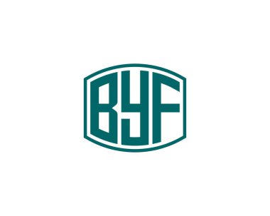 BYF logo tasarım vektör şablonu. Hoşça kal.
