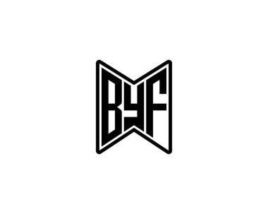 BYF logo tasarım vektör şablonu. Hoşça kal.