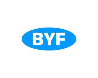 BYF logo tasarım vektör şablonu. Hoşça kal.