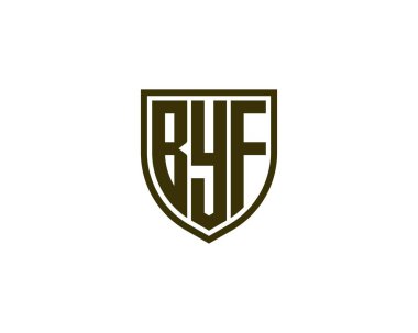 BYF logo tasarım vektör şablonu. Hoşça kal.