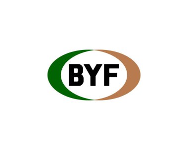 BYF logo tasarım vektör şablonu. Hoşça kal.