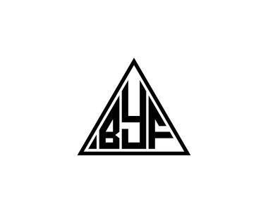 BYF logo tasarım vektör şablonu. Hoşça kal.