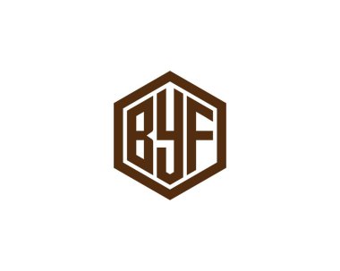 BYF logo tasarım vektör şablonu. Hoşça kal.