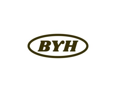 BYH logo tasarım vektör şablonu. Hoşça kal.