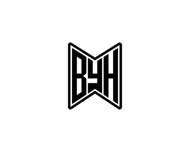 BYH logo tasarım vektör şablonu. Hoşça kal.