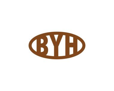 BYH logo tasarım vektör şablonu. Hoşça kal.