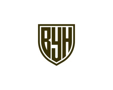 BYH logo tasarım vektör şablonu. Hoşça kal.