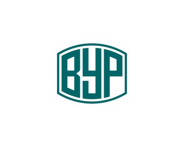 BYP logo tasarım vektör şablonu. Hoşça kal.