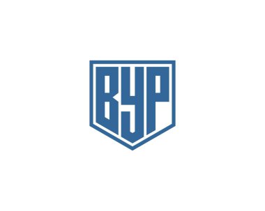 BYP logo tasarım vektör şablonu. Hoşça kal.