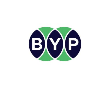 BYP logo tasarım vektör şablonu. Hoşça kal.