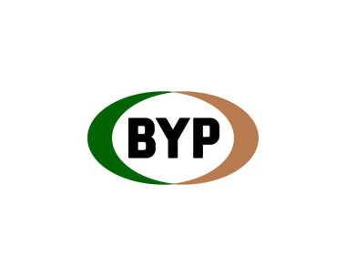 BYP logo tasarım vektör şablonu. Hoşça kal.