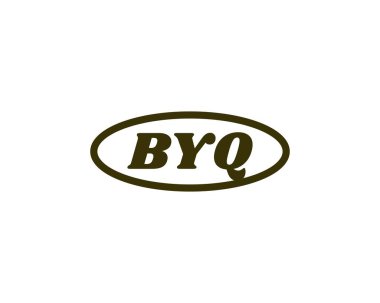 BYQ Logo tasarım vektör şablonu. Hoşça kal.