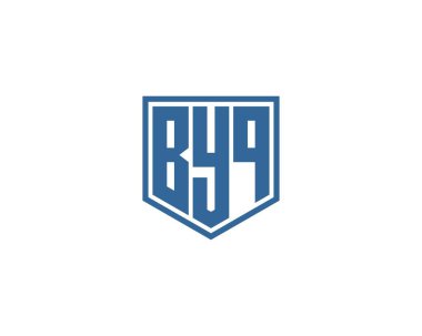 BYQ Logo tasarım vektör şablonu. Hoşça kal.