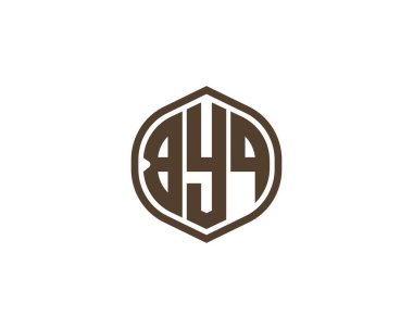 BYQ Logo tasarım vektör şablonu. Hoşça kal.