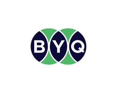 BYQ Logo tasarım vektör şablonu. Hoşça kal.
