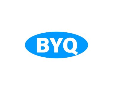 BYQ Logo tasarım vektör şablonu. Hoşça kal.