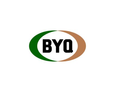 BYQ Logo tasarım vektör şablonu. Hoşça kal.