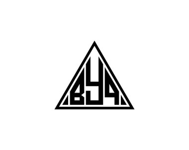 BYQ Logo tasarım vektör şablonu. Hoşça kal.
