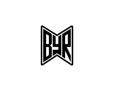 BYR logo tasarım vektör şablonu. Hoşça kal.