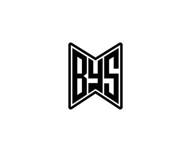 BYS logo tasarım vektör şablonu. BYS