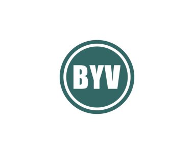 BYV Logo tasarım vektör şablonu. Hoşça kal.