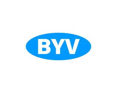 BYV Logo tasarım vektör şablonu. Hoşça kal.