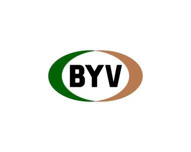 BYV Logo tasarım vektör şablonu. Hoşça kal.
