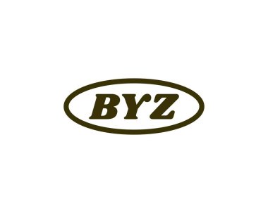 BYZ logo tasarım vektör şablonu. BYZ