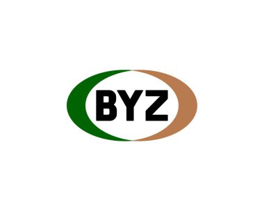 BYZ logo tasarım vektör şablonu. BYZ