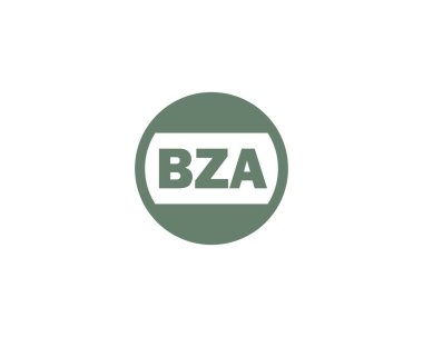 BZA logo tasarım vektör şablonu. BZA