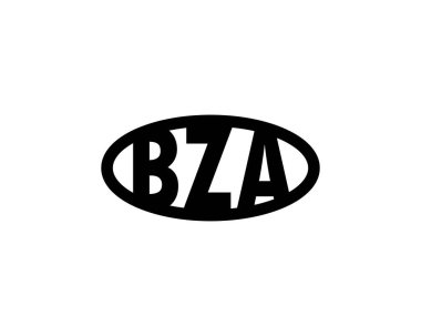 BZA logo tasarım vektör şablonu. BZA