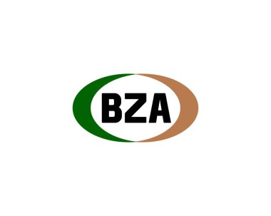 BZA logo tasarım vektör şablonu. BZA