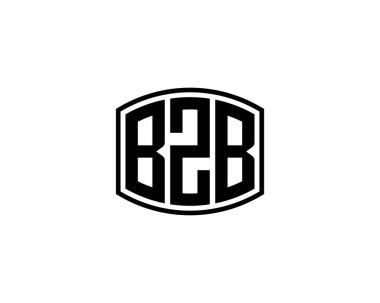 BZB Logo tasarım vektör şablonu. BZB