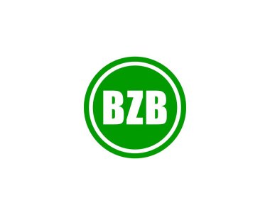 BZB Logo tasarım vektör şablonu. BZB