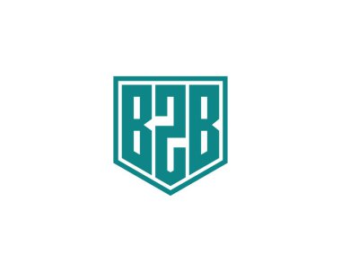 BZB Logo tasarım vektör şablonu. BZB