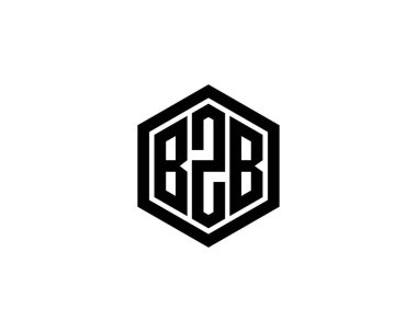 BZB Logo tasarım vektör şablonu. BZB