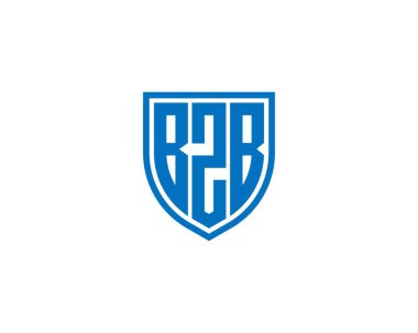 BZB Logo tasarım vektör şablonu. BZB