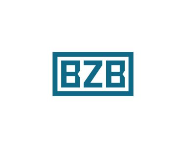 BZB Logo tasarım vektör şablonu. BZB