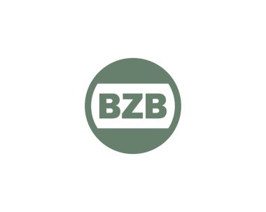 BZB Logo tasarım vektör şablonu. BZB