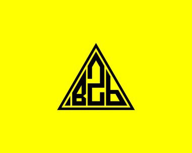 BZB Logo tasarım vektör şablonu. BZB