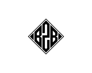 BZB Logo tasarım vektör şablonu. BZB