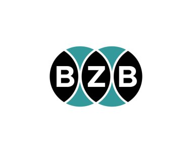 BZB Logo tasarım vektör şablonu. BZB