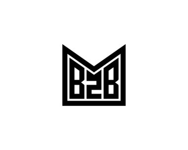 BZB Logo tasarım vektör şablonu. BZB