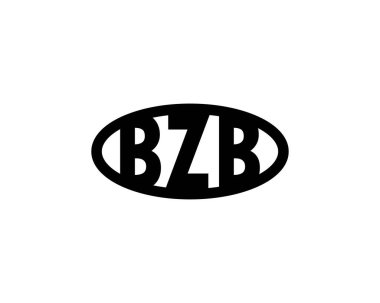 BZB Logo tasarım vektör şablonu. BZB