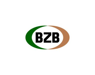 BZB Logo tasarım vektör şablonu. BZB