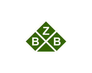 BZB Logo tasarım vektör şablonu. BZB
