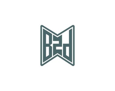 BZD logo tasarım vektör şablonu. BZD