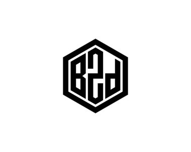 BZD logo tasarım vektör şablonu. BZD