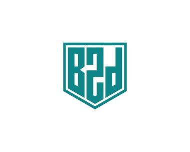 BZD logo tasarım vektör şablonu. BZD